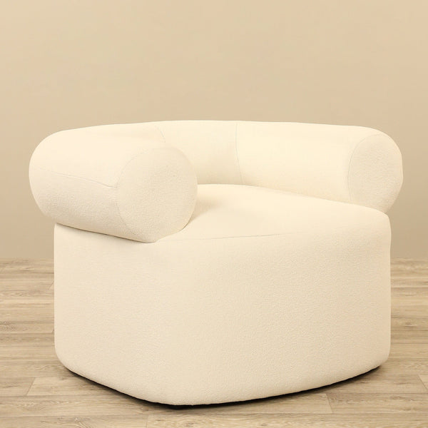 Livonia - Bouclé<br> Armchair Lounge Chair - Bloomr