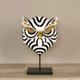 Ceramic Animal Mask with Metal Base - Bloomr
