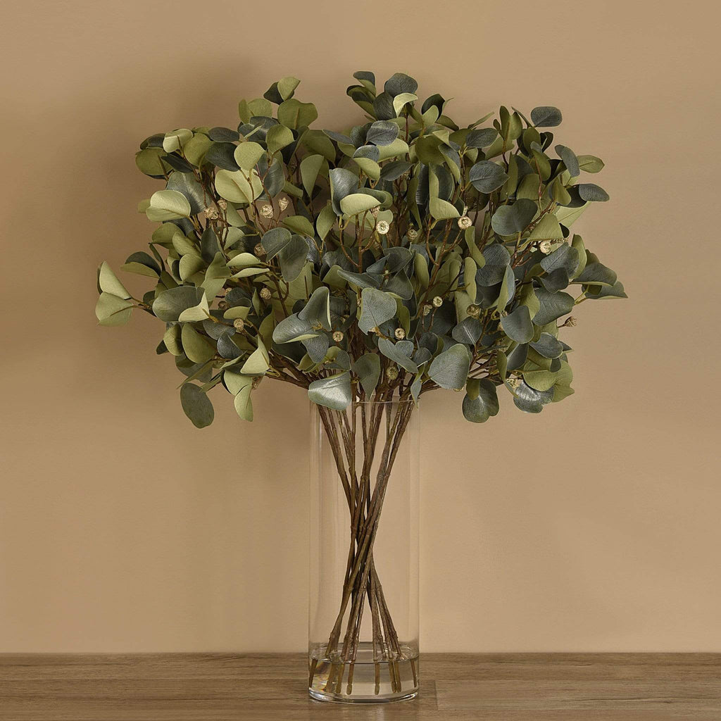 Eucalyptus Arrangement in Glass Vase - Bloomr