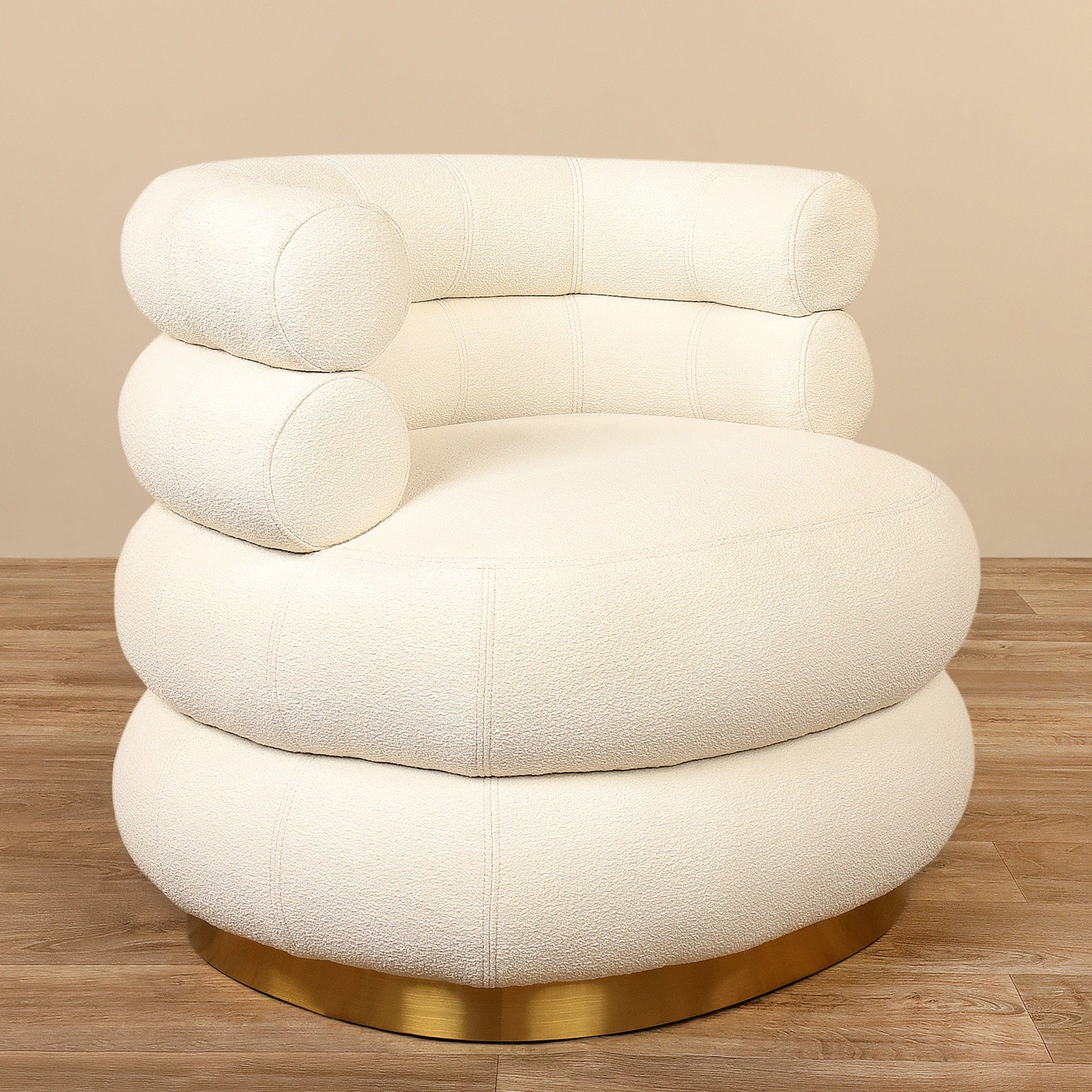 Aya -Bouclé <br>  Armchair Lounge Chair - Bloomr