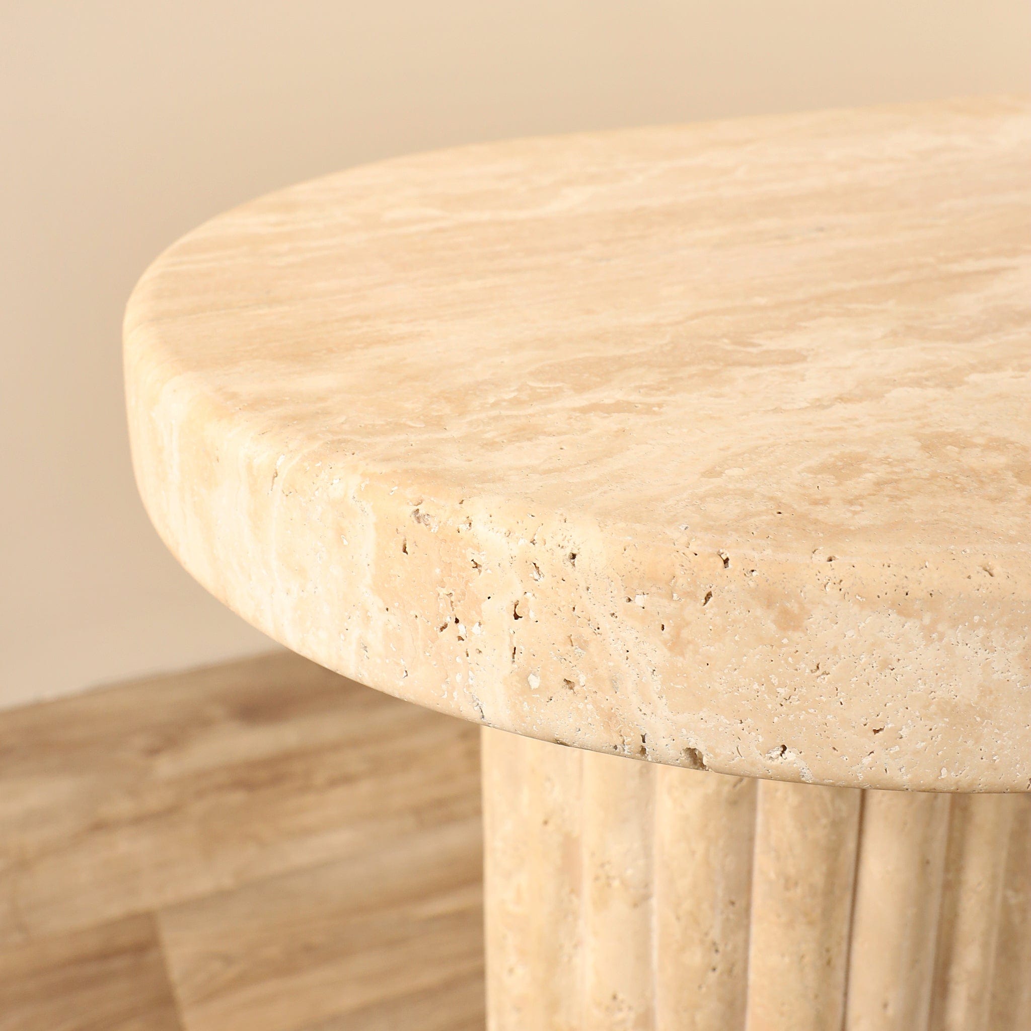 Grace <br>Travertine Console Table - Bloomr