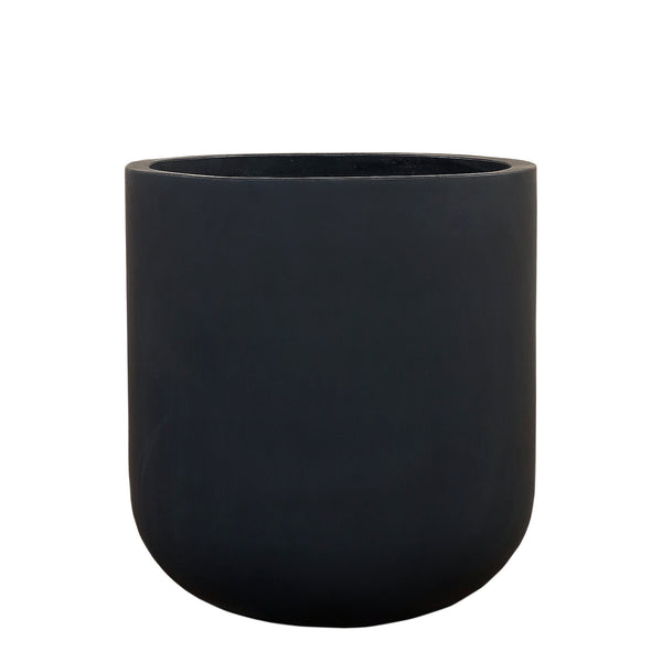 Black Concrete Pot - Large